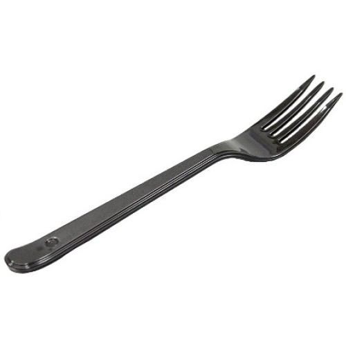 Вилка одноразовая 180 мм Премиум черная (ВЗЛП) (50/2500 шт.) 4009ч в Екатеринбург — Uralhoz.ru