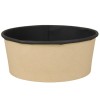 Упаковка круглая  750 мл Round Bowl ДНО BLACK WOOD d-150, h-61  (45/270 шт.) OSQ в Екатеринбург — Uralhoz.ru