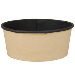 Упаковка круглая  750 мл Round Bowl ДНО BLACK WOOD d-150, h-61  (45/270 шт.) OSQ