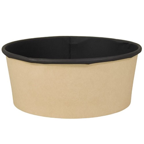 Упаковка круглая  750 мл Round Bowl ДНО BLACK WOOD d-150, h-61  (45/270 шт.) OSQ в Екатеринбург — Uralhoz.ru
