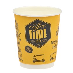 Стакан ГН 250 мл (d-80 мм) бумажный, 2-х сл. Cafe time (30/600 шт.) ViRiDo