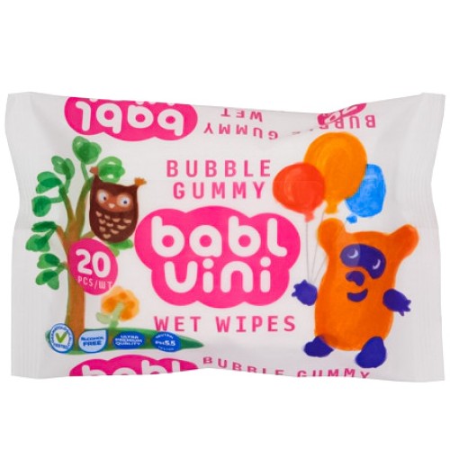 Салфетки влажные  (20 шт.) Babl Uini (1/48 шт.) BU-20 в Екатеринбург — Uralhoz.ru