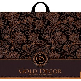 Пакет с петлевой ручкой ПВД 60х50 (70 мкм) Голд декор (25/250 шт.) Интерпак