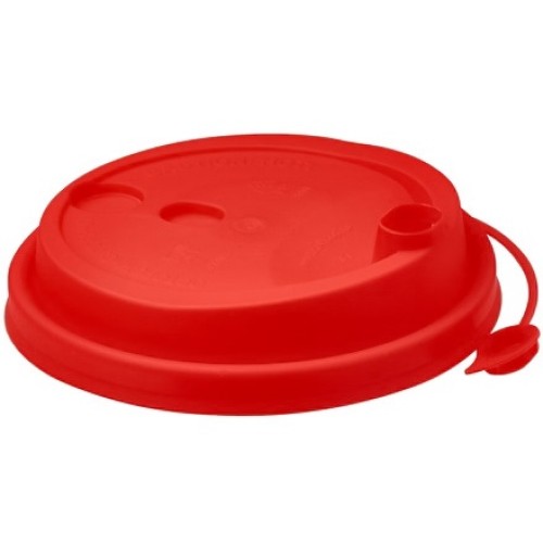 Крышка для стакана (d-90 мм) с питейником красная МАТОВАЯ ВЗЛП (50/1000 шт) 3001М/Кр в Екатеринбург — Uralhoz.ru