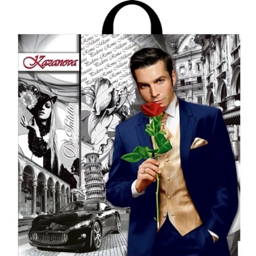 Пакет с петлевой ручкой ПВД 44х44 (70 мкм) Казанова (25/250 шт.) Интерпак в Екатеринбург — Uralhoz.ru