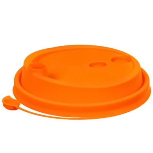 Крышка для стакана (d-90 мм) с питейником оранжевая МАТОВАЯ ВЗЛП (50/1000 шт) 3001М/Ор в Екатеринбург — Uralhoz.ru