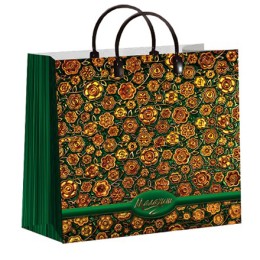 Пакет мягкий пластик 30х30 (150 мкм) Малахит лам. (10/40 шт.) Интерпак