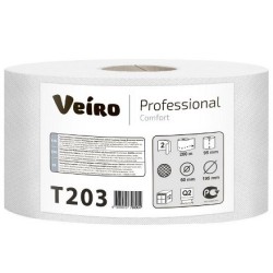 Туалетная бумага для диспенсеров 2 сл. 200 м Veiro Comfort  (12 шт.) арт.Т203