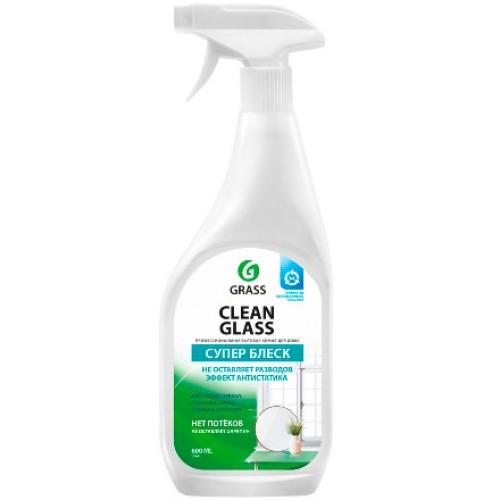 Средство моющее для стекол 0,6 л Clean Glass СУПЕР БЛЕСК GRASS (1/8 шт.) 130600 в Екатеринбург — Uralhoz.ru