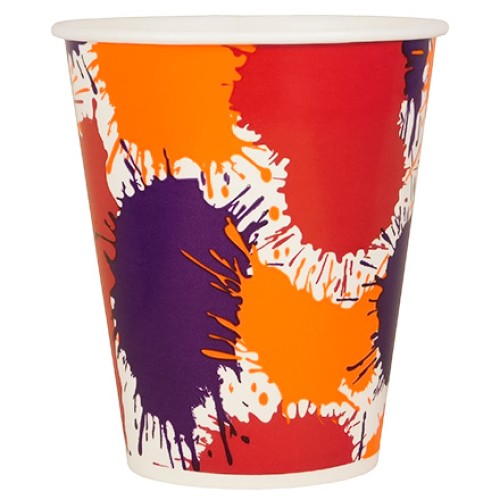 Стакан ХН 300 мл (d-90 мм) бумажный Кляксы (50/800 шт.) ViRiDo Ак в Екатеринбург — Uralhoz.ru