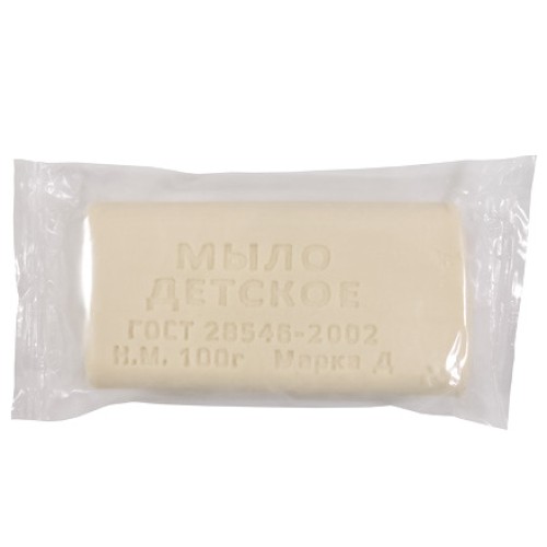 Мыло туалетное 100 г Детское Мылоленд ПРОЗРАЧНАЯ упаковка (1/90 шт.) в Екатеринбург — Uralhoz.ru