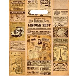 Пакет с прорубной ручкой ПВД 30х40 (35 мкм) Газета (50/1000 шт.) Интерпак