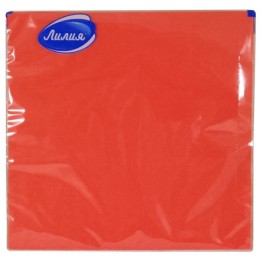 Салфетка 33х33 (2 сл.)  20 Лилия Красная Интенсив (1/15 шт.) 0735