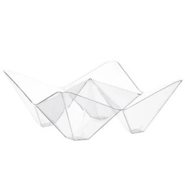 Менажница фуршетная Кристалл прозрачная 4секц. (25/400 шт.) 5127п