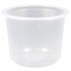 Д-115-500 мл (PP) Дно круглое прозрачное (D-115, H-88 мм) Д-Полимер (50/500 шт.)