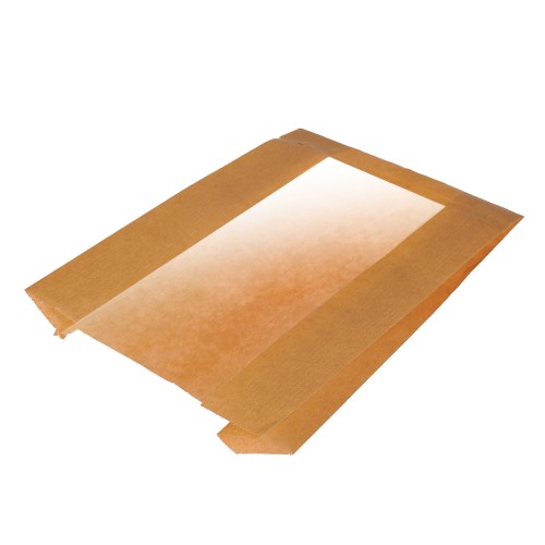 Пакет бумажный с окном 210х140(60)+55 КРАФТ (100/1000 шт.) Av в Екатеринбург — Uralhoz.ru