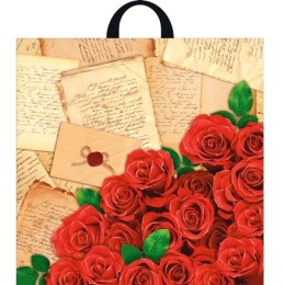 Пакет с петлевой ручкой ПВД 44х44 (70 мкм) Либретто (25/250 шт.) Интерпак