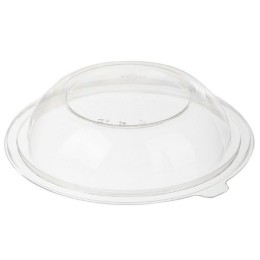 Емкость СК-100К (Т) ПЭТ Крышка ВЫСОКАЯ к круглому контейнеру прозрачная (300 шт.) Комус1650450 АКЦИЯ