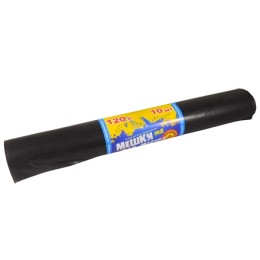 Мешок д/мусора ПВД 120 л (10 шт.) рулон 40 мкм АссПак (1/20 шт.)