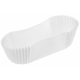Тарталетка овал 35х136х26,5 мм (белая) (1000/4000 шт.)