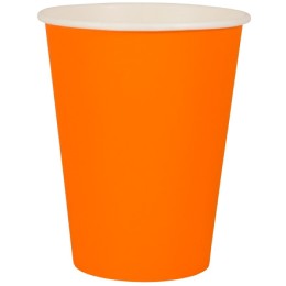 Стакан ГН 350 мл (d-90 мм) бумажный Оранжевый (50/1000 шт.) ЛигаПак
