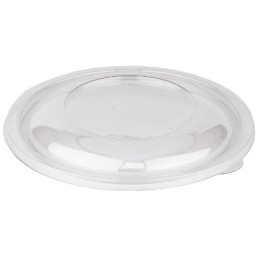 СпК-190 (PET) Крышка Плоская к круглому контейнеру прозрачная ПолиЭР (75/300 шт.)