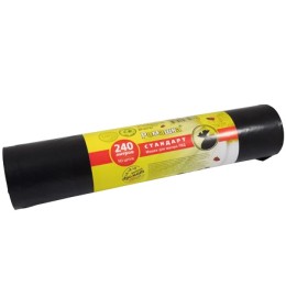 Мешок д/мусора ПВД 240 л (10 шт.) рулон СТАНДАРТ Ромашка (1/18 шт.) ВР-0073Н