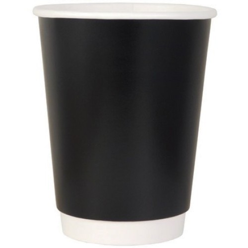 Стакан ГН 350 мл (d-90 мм) бумажный, 2-х сл. Черный (25/400 шт.) ViRiDo в Екатеринбург — Uralhoz.ru