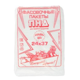 Пакет фасовочный ПНД 24х37  ЭКСТРА  Ижевск (1/14 упак)