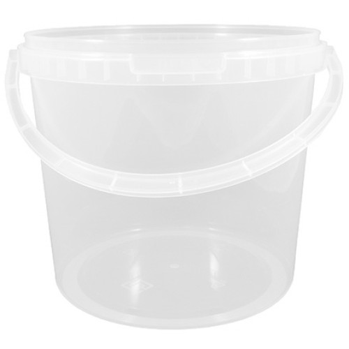 Ведро БЕЗ крышки 5,6 л (неокр) ПакПласт (50 шт.) с ручкой АКЦИЯ в Екатеринбург — Uralhoz.ru