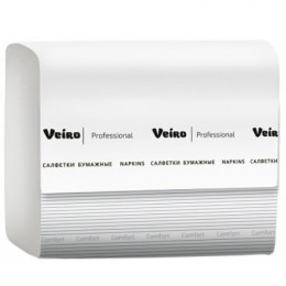 Салфетки д/настол.диспенсера N4 (2-сл) 21х16,2 (220 л.) белые Veiro (1/15 шт.) NV211