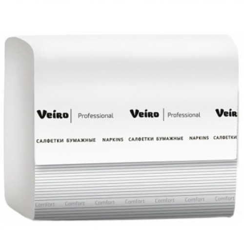 Салфетки д/настол.диспенсера N4 (2-сл) 21х16,2 (220 л.) белые Veiro (1/15 шт.) NV211 в Екатеринбург — Uralhoz.ru