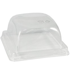 Упаковка квадратная SmartPack 300 крышка КУПОЛЬНАЯ 114х114х56 (50/300 шт.) OSQ