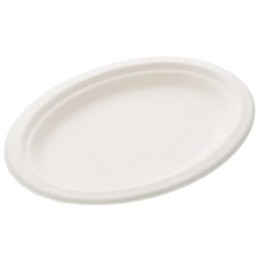Тарелка биоразлагаемая (овал) 260х200 белая (50/250 шт.) SPR-10OV