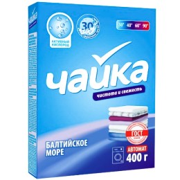 Стиральный порошок 0,4 кг Чайка-автомат Балтийское море (1/18 шт.)