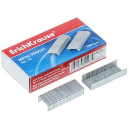 Скобы для степлера №10 Erich Krause никелированные, 1000 шт. 1188 (1/20 шт.)