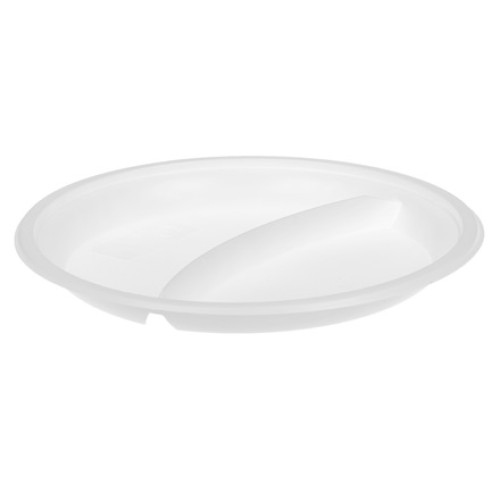 Тарелка D210 (2-секц.) ПС белая (100/1200 шт.) Диапазон АКЦИЯ в Екатеринбург — Uralhoz.ru