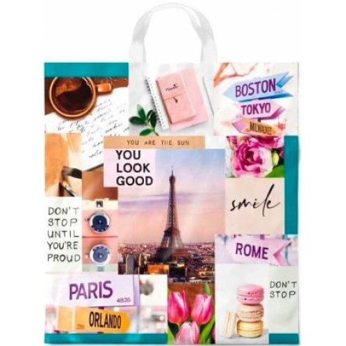 Пакет с петлевой ручкой ПНД 38х42 (40 мкм) Интервью (25/500 шт.) Интерпак в Екатеринбург — Uralhoz.ru