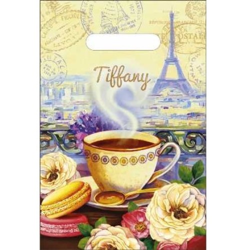 Пакет с прорубной ручкой ПВД 20х30 (30 мкм) Тиффани (100/2000 шт.) Интерпак в Екатеринбург — Uralhoz.ru