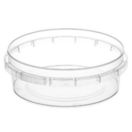 Контейнер круглый 125 мл (Н-30,9, D-93) упорное кольцо+конт.замок (360 шт.) ВЗЛП 1573п б/к