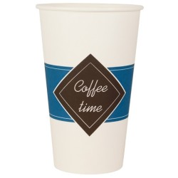 Стакан ГН 400 мл (d-90 мм) бумажный Coffee time (50/1000 шт.) ЛигаПак