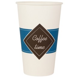 Стакан ГН 400 мл (d-90 мм) бумажный Coffee time (50/1000 шт.) ЛигаПак