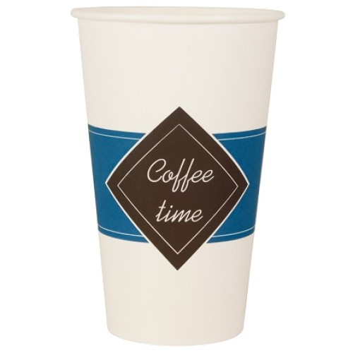 Стакан ГН 400 мл (d-90 мм) бумажный Coffee time (50/1000 шт.) ЛигаПак в Екатеринбург — Uralhoz.ru