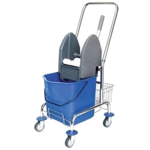 Уборочная тележка одноведерная 25 л с отжимом на колесах (1 шт.) К1007 в Екатеринбург — Uralhoz.ru