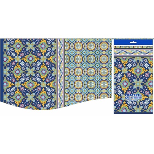 Скатерть ПВД 120х180 (35 мкм) Самарканд (1/50 шт.) Интерпак в Екатеринбург — Uralhoz.ru