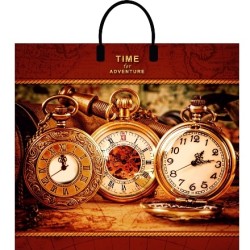 Пакет с пластиковой ручкой ПВД 38х35 (90 мкм) Время приключений лам. (10/100 шт.) Интерпак