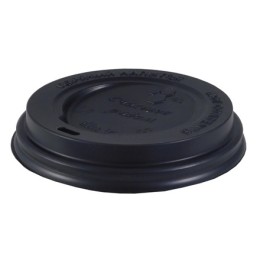 Крышка для стакана (d-90 мм) открытый питейник ЧЕРНАЯ GS-90 (100/1000 шт.) АКЦИЯ