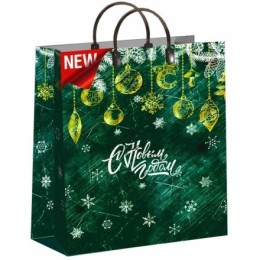 Пакет мягкий пластик 30х40 (150 мкм) Золотые игрушки лам. (10/40 шт.) Интерпак