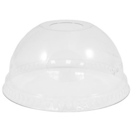 Крышка к стакану ПЭТ купольная с отверстием D-95 мм, h-49 мм (50/1000 шт.) UPAX-UNITY