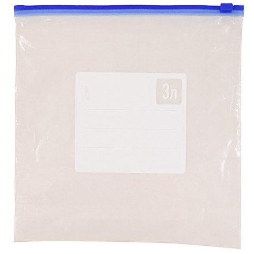 Пакет со слайдером/бегунком и донной складкой 270х280 (30+30) мм 3 л (50 шт.) (1/20 упак.) в Екатеринбург — Uralhoz.ru